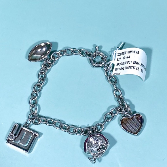 NY Giants Charm Bracelet - Picture 3 of 3